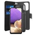 Puro 2-i-1 Samsung Galaxy A33 5G Magnetisk Pung Taske - Sort