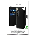 Puro 2-i-1 Samsung Galaxy S23+ 5G Magnetisk Pungcover - Sort