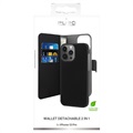 Puro 2-i-1 Magnetisk iPhone 13 Pro Pung Taske - Sort