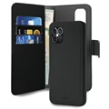 Puro 2-i-1 Magnetisk iPhone 12/12 Pro Pung Taske (Open Box - Fantastisk stand) - Sort