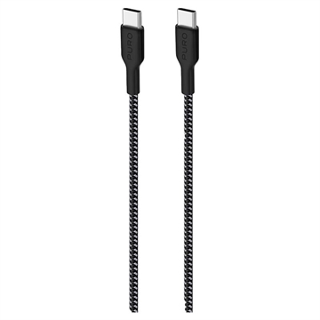 Puro Fabric ultrastærkt USB-C / USB-C-kabel - 1,2 m, 30 W