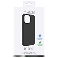 Puro Icon iPhone 14 Pro Silikone Cover - Sort