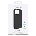 Puro Icon iPhone 14 Pro Max Silikone Cover - Sort