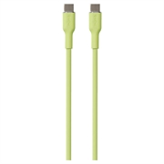 Puro Icon Soft USB-C / USB-C-kabel - 1,5 m - lysegrønt