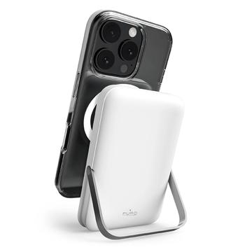 Puro Stand Power Mag 10000mAh trådløs powerbank - MagSafe-kompatibel - hvid