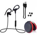 Q10 Sports Earhook Bluetooth Høretelefoner m/mikrofon - Sort
