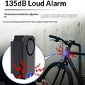 Q100 cykelalarm med fjernbetjening og RGB-advarselslys - 135dB