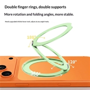 Q11 Ultratyndt, trefoldigt, magnetisk ringstativ - grøn