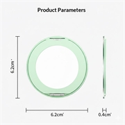 Q11 Ultratyndt, trefoldigt, magnetisk ringstativ - grøn