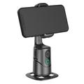 Q12 AI-telefonstativ med automatisk sporing, gestusstyring og Bluetooth - sort