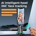Q12 AI-telefonstativ med automatisk sporing, gestusstyring og Bluetooth - sort