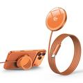 Q12 MagSafe-oplader med stativ til iPhone 12-17 - 25W - orange