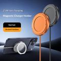 Q12 MagSafe-oplader med stativ til iPhone 12-17 - 25W - orange