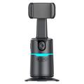 Q14 AI Smart Tracking-telefonstativ med Bluetooth-fjernbetjening - sort
