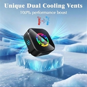 Q1A 2-i-1 trådløs CarPlay- og Android Auto-adapter - sort / farverig