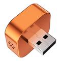 Q1A 4-i-1 trådløs CarPlay/Android Auto-adapter med AirPlay og MirrorLink - Orange / Farverig