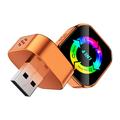 Q1A 4-i-1 trådløs CarPlay/Android Auto-adapter med AirPlay og MirrorLink - Orange / Farverig