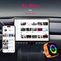 Q1A 4-i-1 trådløs CarPlay/Android Auto-adapter med AirPlay og MirrorLink - Orange / Farverig