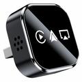 Q1A trådløs CarPlay / Android Auto-adapter med AirPlay - sort