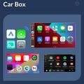 Q1AS 4-i-1 trådløs CarPlay- og Android Auto-adapter med AirPlay/MirrorLink - sort