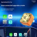 Q1BVS Diamantformet 4-i-1 trådløs CarPlay/Android Auto-adapter