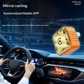 Q1BVS Diamantformet 4-i-1 trådløs CarPlay/Android Auto-adapter - Orange / Guld