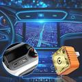 Q1BVS Diamantformet 4-i-1 trådløs CarPlay/Android Auto-adapter - Orange / Guld