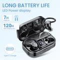 Q25 trådløse øretelefoner med opladningsetui med powerbank-funktion - sort