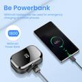 Q25 trådløse øretelefoner med opladningsetui med powerbank-funktion - sort