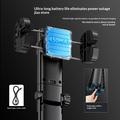 Q37 AI-gimbal-stabiliseret selfiestang med RGB-skønhedslys - sort
