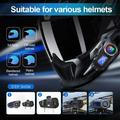 Q58Max motorcykelhjelm med Bluetooth-intercom-headset og FM-radio - rækkevidde på 500m