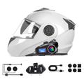 Q58Max motorcykelhjelm med Bluetooth-intercom-headset og FM-radio - rækkevidde på 500m