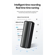 Q70A Smart AI-stemmeoptager med ChatGPT-transskription og oversættelse