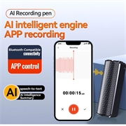 Q70A Smart AI-stemmeoptager med ChatGPT-transskription og oversættelse - 32 GB