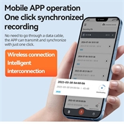 Q70A Smart AI-stemmeoptager med ChatGPT-transskription og oversættelse - 32 GB