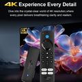 Q8 Android 14 Smart TV-stick med stemmefjernbetjening og skærmdeling