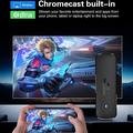 Q8 Android 14 Smart TV-stick med stemmefjernbetjening og skærmdeling