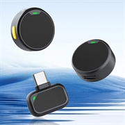 Q8 Magnetic Clip-on trådløs mikrofon med USB-C-modtager - 2 stk. - Sort