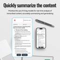 Q90A 8GB Smart AI-stemmeoptagerpen med ChatGPT-transskription - Sort