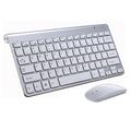 QH-001 2.4GHz Tastatur & Mus - Trådløst Kombo - USB-A (Engelsk layout) - sølv