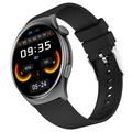 QX10 1,43" AMOLED-skærm Bluetooth-opkald Sundhedsovervågning Smart Watch - Sort