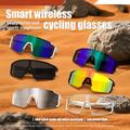 QY-Pro1 Smart cykelbrille med AI-oversættelse og Bluetooth-forbindelse - hvid / fotokromisk linse