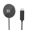 Qi2.2 25W MagSafe-oplader til iPhone, AirPods, Galaxy Buds - sort