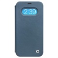 Qialino Classic View iPhone 12/12 Pro Flip Lædercover - Blå
