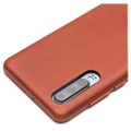 Qialino Premium Huawei P30 Læder Cover - Brun