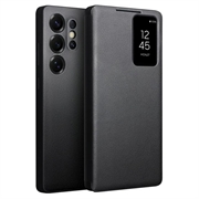 Samsung Galaxy S25 Ultra Qialino Smart View Flip Lædercover