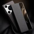 Huawei Pura 70 Pro/70 Pro+ Qialino Smart View Flip Lædercover - Klassisk - Sort