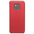 Qialino Smart View Huawei Mate 20 Pro Læder Cover - Rød