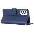 Samsung Galaxy A32 (4G) Quilted Series Pung Taske med Stativ - Blå