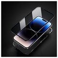 R-Just iPhone 14 Pro Max Magnetisk Cover med Hærdet Glas - Sort